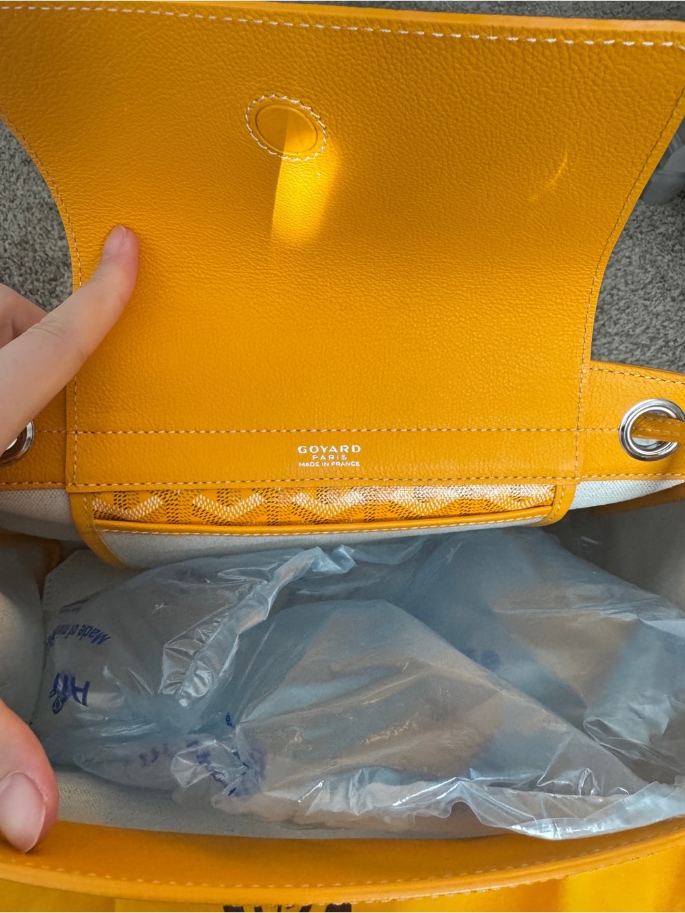 Goyard Yellow Rouette Souple Bag with Dustbag - Picture 3 of 7